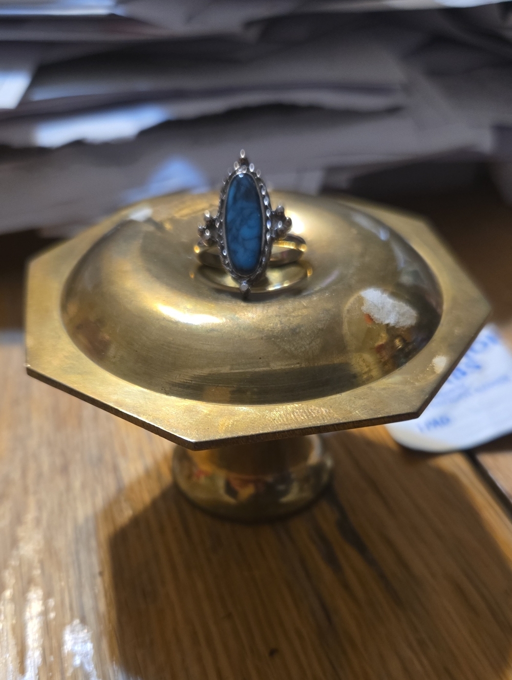 Vintage Turquoise Adjustable Ring